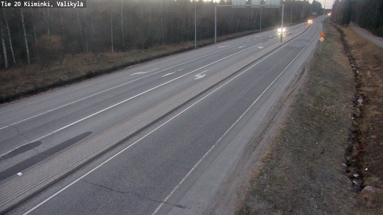 Weather Camera Image Road 20 Oulu Kiiminki, Välikylä, Oulu, Pohjois-Pohjanmaa
