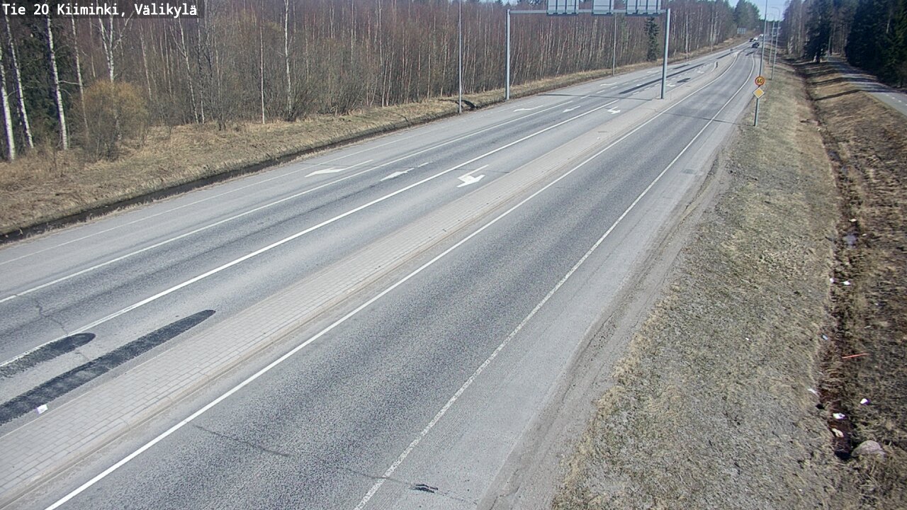 Weather Camera Image Road 20 Oulu Kiiminki, Välikylä, Oulu, Pohjois-Pohjanmaa
