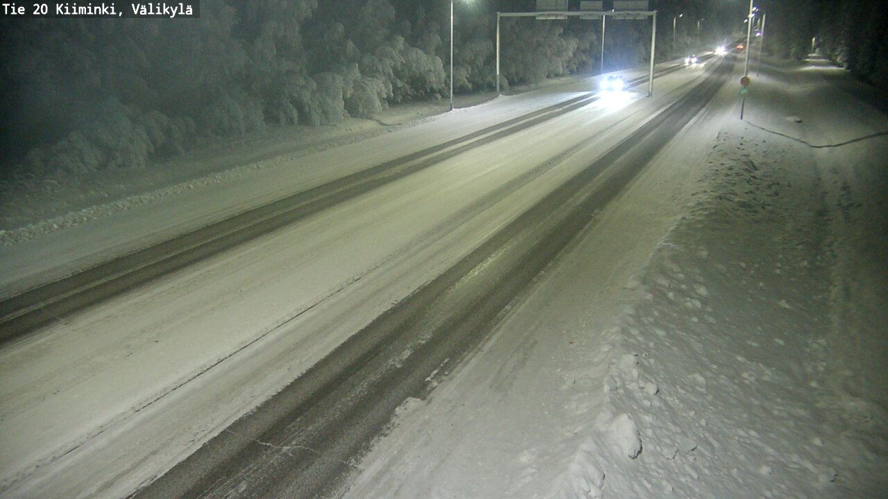 Weather Camera Image Road 20 Oulu Kiiminki, Välikylä, Oulu, Pohjois-Pohjanmaa