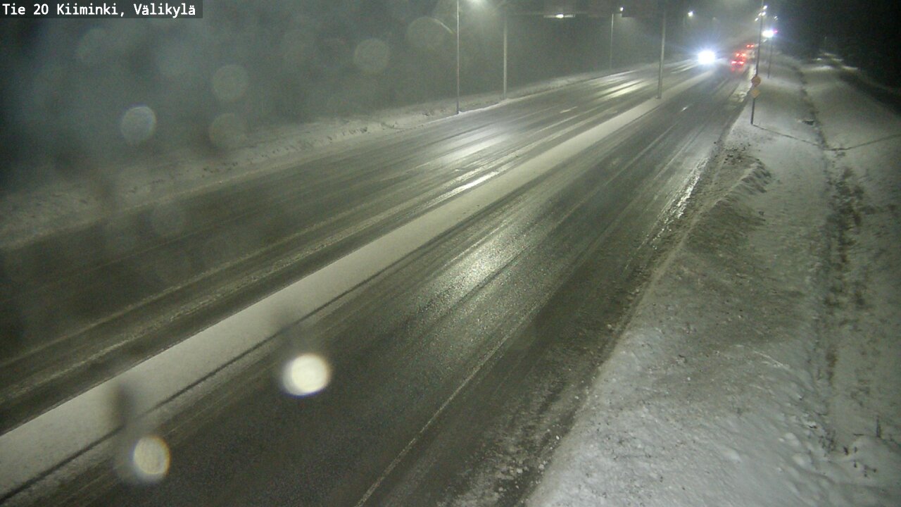 Weather Camera Image Väg 20 Uleåborg Kiiminki, Välikylä, Oulu, Pohjois-Pohjanmaa