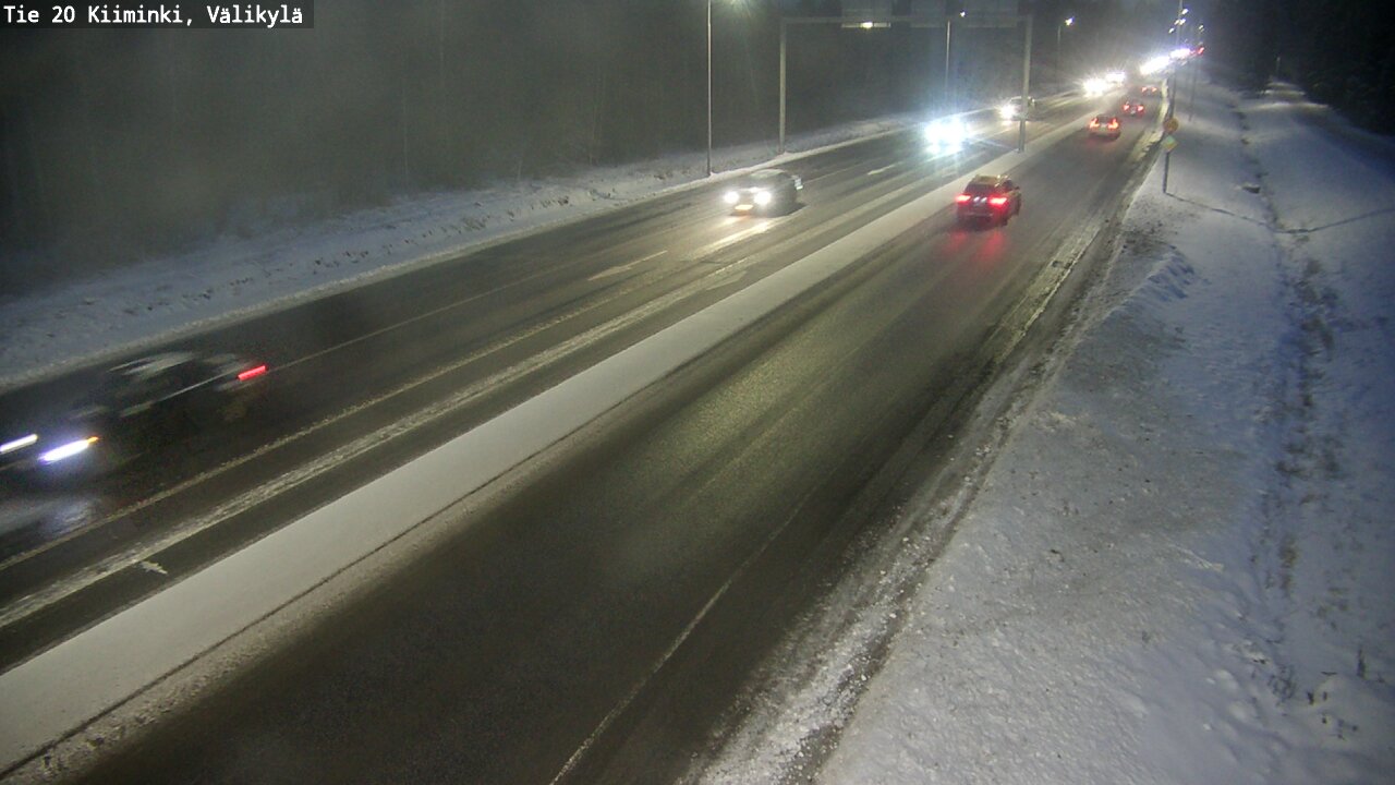 Weather Camera Image Väg 20 Uleåborg Kiiminki, Välikylä, Oulu, Pohjois-Pohjanmaa