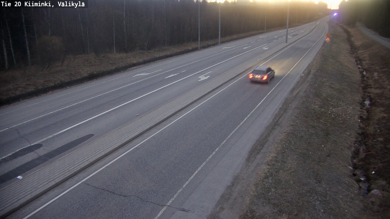 Weather Camera Image Väg 20 Uleåborg Kiiminki, Välikylä, Oulu, Pohjois-Pohjanmaa
