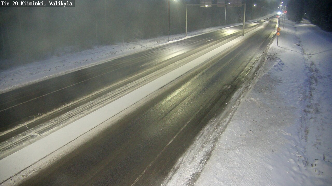 Weather Camera Image Väg 20 Uleåborg Kiiminki, Välikylä, Oulu, Pohjois-Pohjanmaa