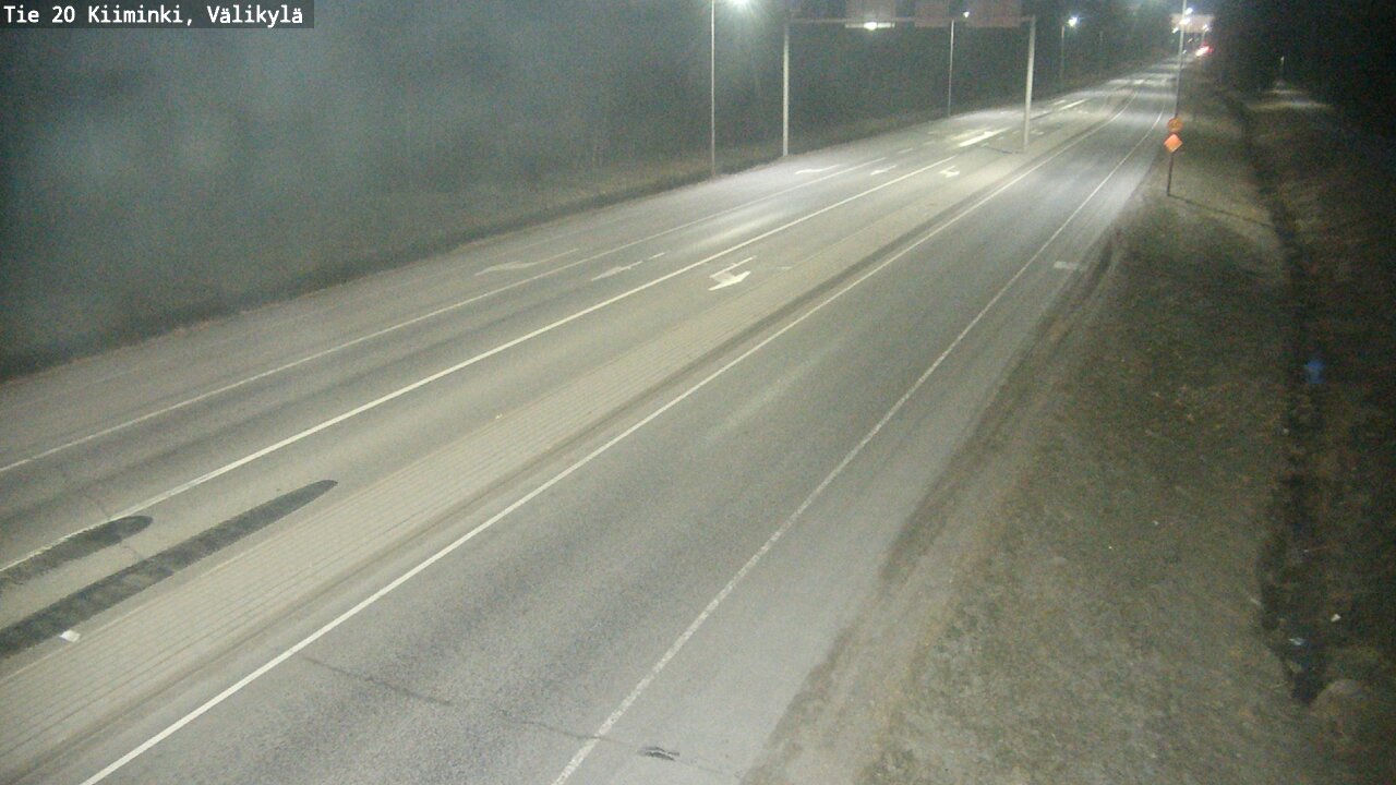 Weather Camera Image Road 20 Oulu Kiiminki, Välikylä, Oulu, Pohjois-Pohjanmaa