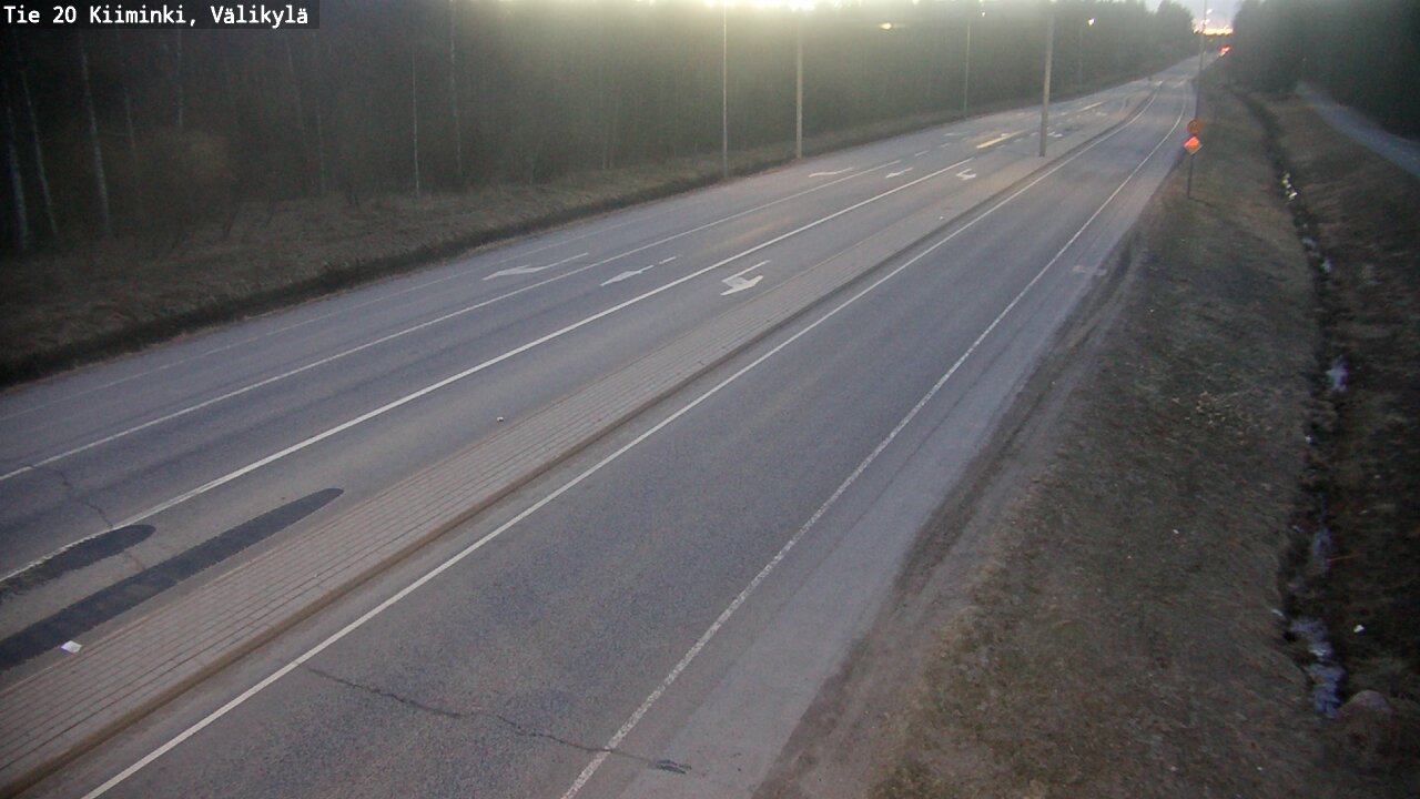 Weather Camera Image Road 20 Oulu Kiiminki, Välikylä, Oulu, Pohjois-Pohjanmaa
