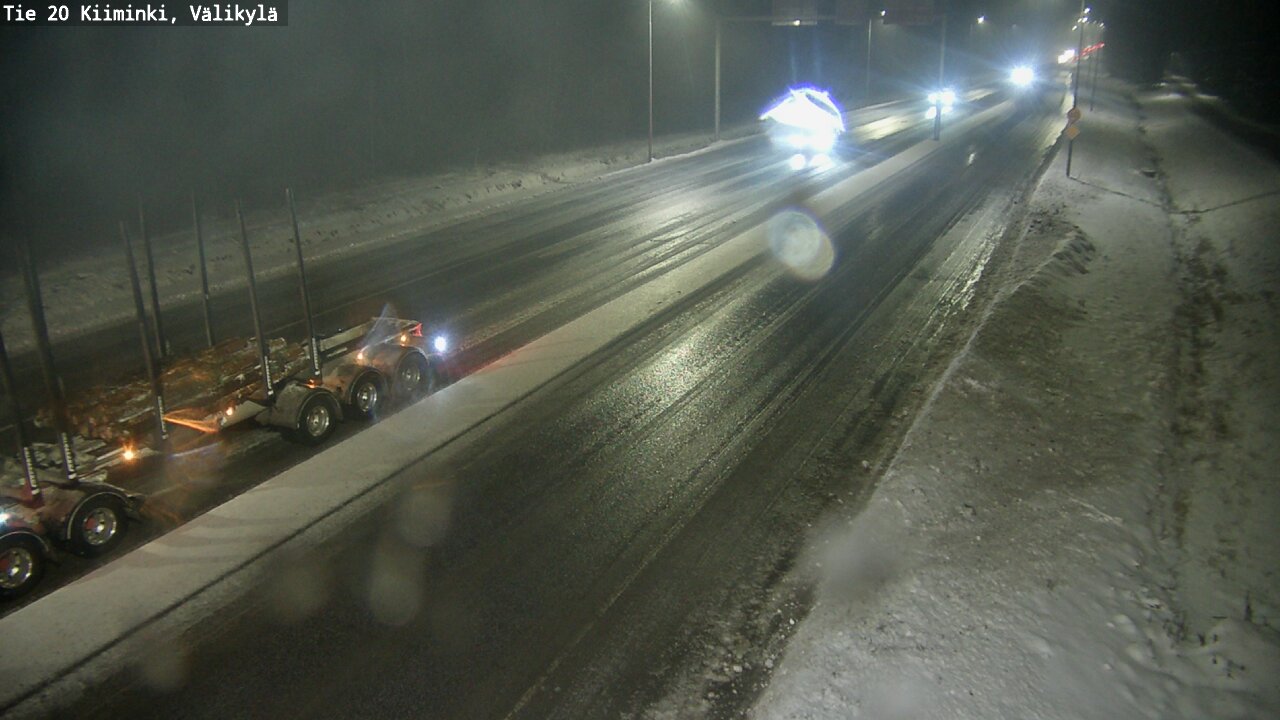 Weather Camera Image Väg 20 Uleåborg Kiiminki, Välikylä, Oulu, Pohjois-Pohjanmaa