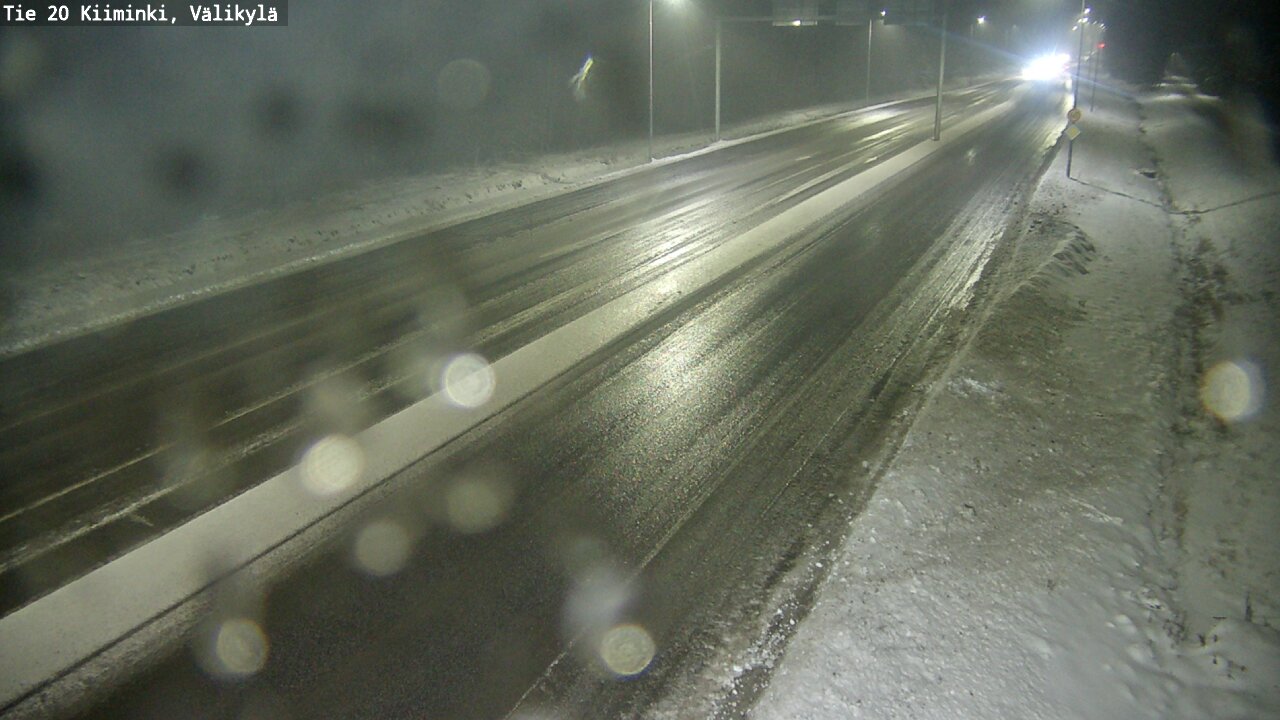Weather Camera Image Väg 20 Uleåborg Kiiminki, Välikylä, Oulu, Pohjois-Pohjanmaa