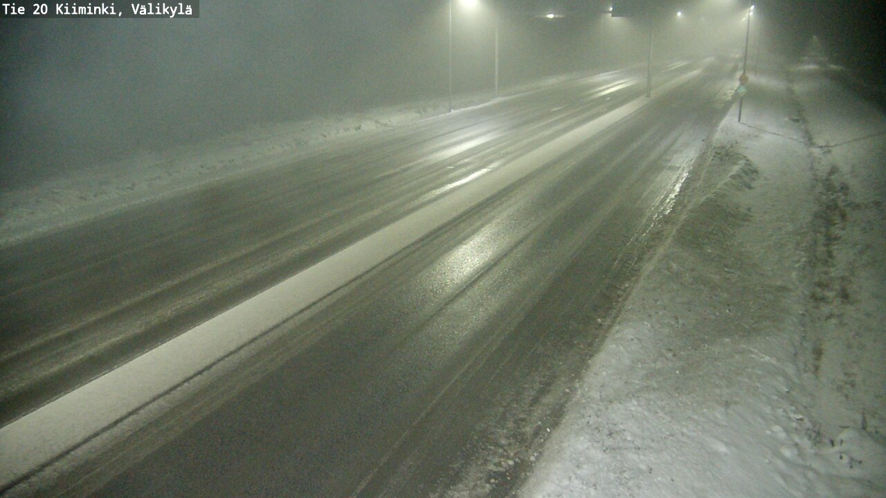Weather Camera Image Väg 20 Uleåborg Kiiminki, Välikylä, Oulu, Pohjois-Pohjanmaa