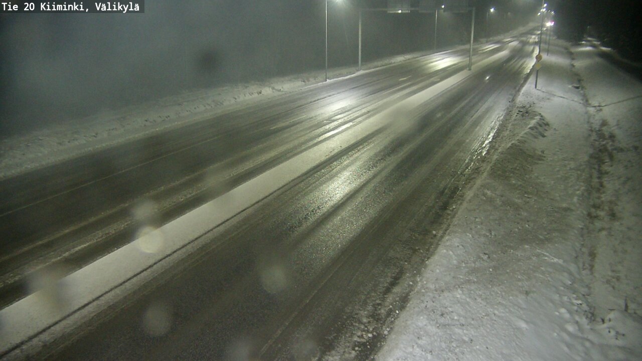 Weather Camera Image Väg 20 Uleåborg Kiiminki, Välikylä, Oulu, Pohjois-Pohjanmaa