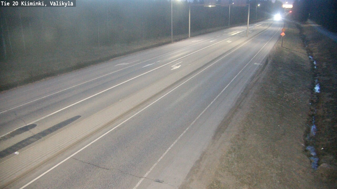 Weather Camera Image Road 20 Oulu Kiiminki, Välikylä, Oulu, Pohjois-Pohjanmaa