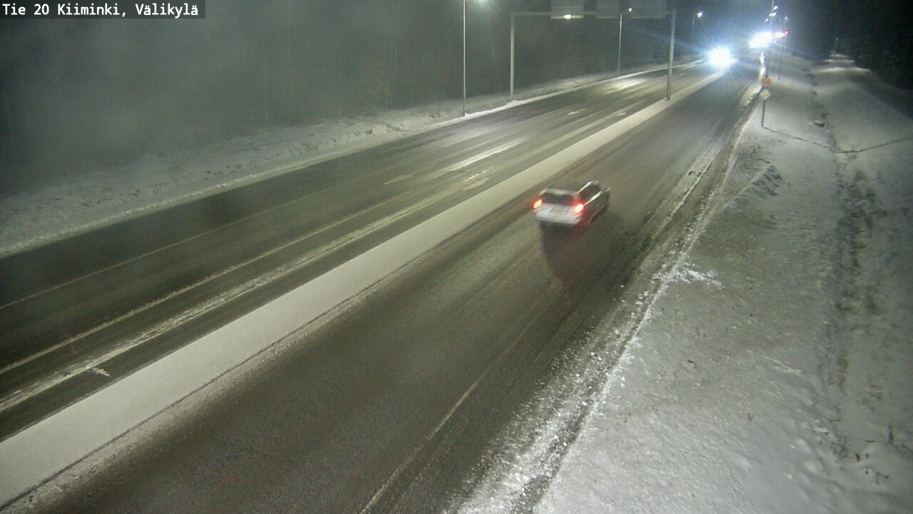 Weather Camera Image Väg 20 Uleåborg Kiiminki, Välikylä, Oulu, Pohjois-Pohjanmaa