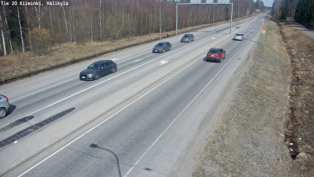 Weather Camera Image Road 20 Oulu Kiiminki, Välikylä, Oulu, Pohjois-Pohjanmaa