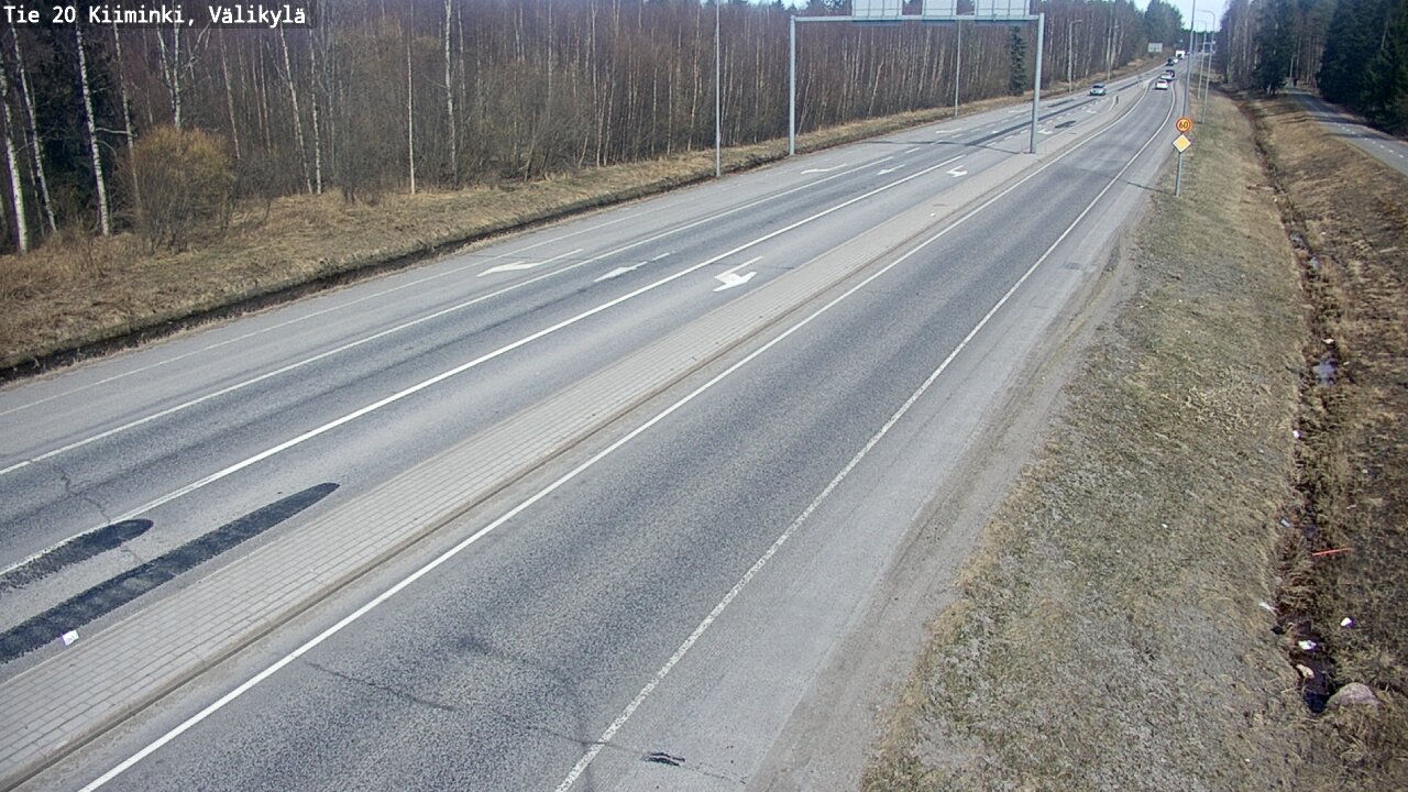 Weather Camera Image Road 20 Oulu Kiiminki, Välikylä, Oulu, Pohjois-Pohjanmaa