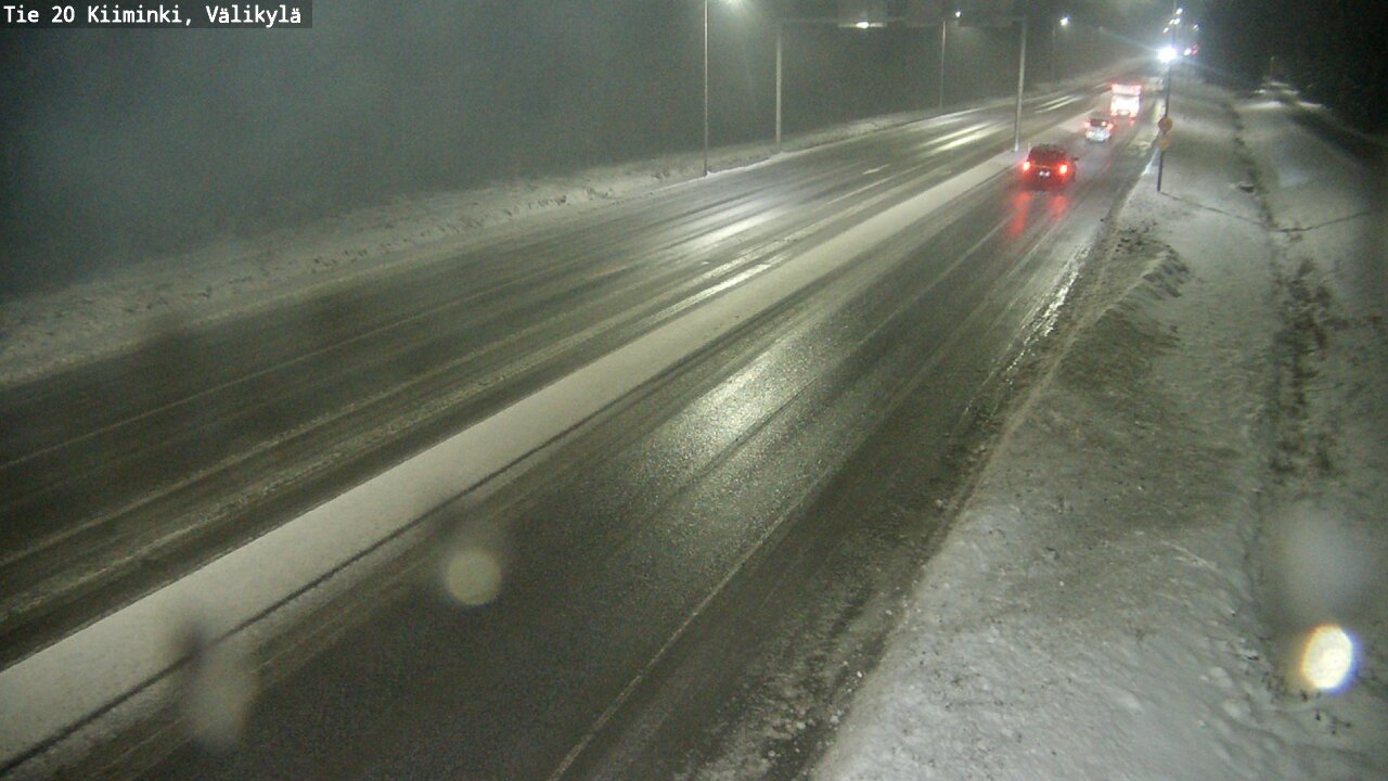 Weather Camera Image Väg 20 Uleåborg Kiiminki, Välikylä, Oulu, Pohjois-Pohjanmaa