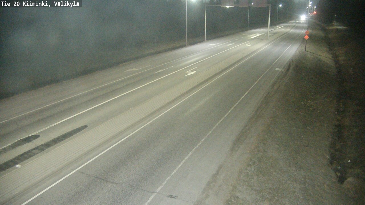 Weather Camera Image Road 20 Oulu Kiiminki, Välikylä, Oulu, Pohjois-Pohjanmaa