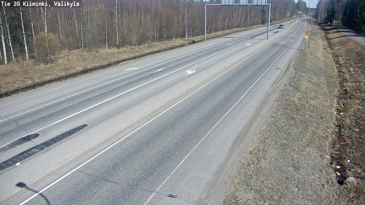 Weather Camera Image Road 20 Oulu Kiiminki, Välikylä, Oulu, Pohjois-Pohjanmaa