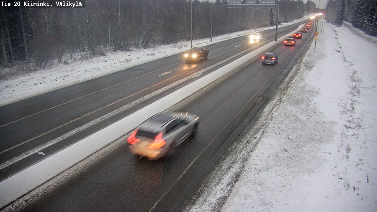 Weather Camera Image Väg 20 Uleåborg Kiiminki, Välikylä, Oulu, Pohjois-Pohjanmaa