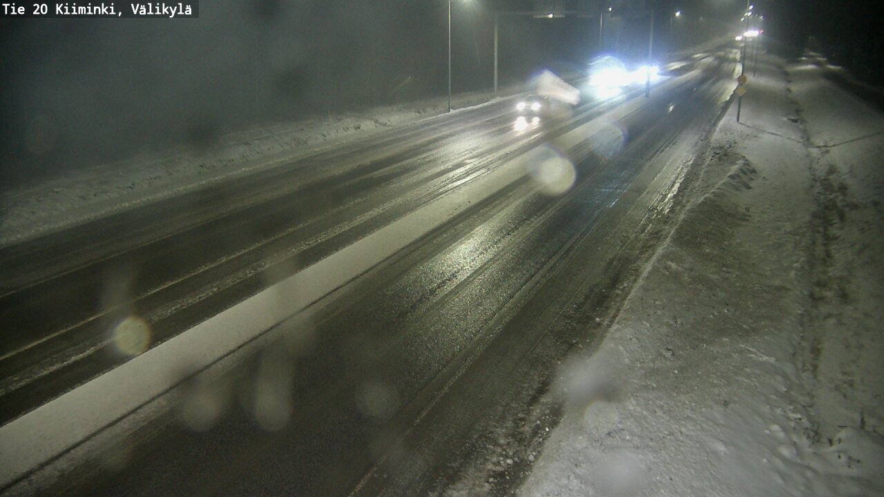 Weather Camera Image Väg 20 Uleåborg Kiiminki, Välikylä, Oulu, Pohjois-Pohjanmaa