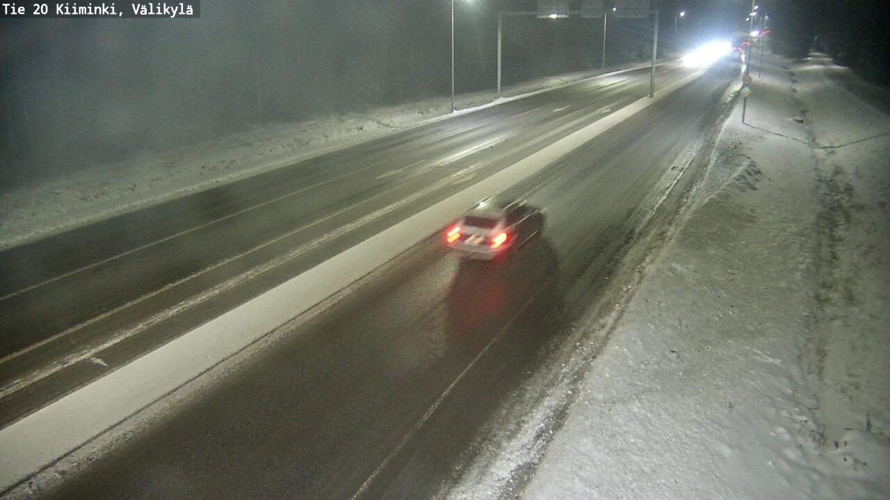 Weather Camera Image Väg 20 Uleåborg Kiiminki, Välikylä, Oulu, Pohjois-Pohjanmaa