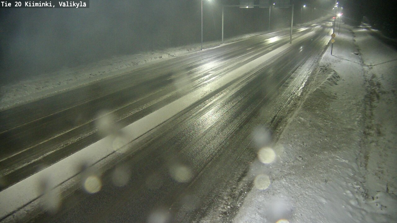 Weather Camera Image Väg 20 Uleåborg Kiiminki, Välikylä, Oulu, Pohjois-Pohjanmaa