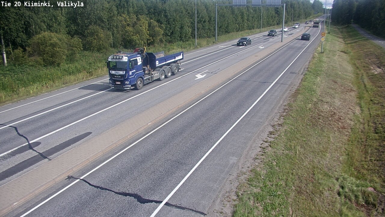 Weather Camera Image Road 20 Oulu Kiiminki, Välikylä, Oulu, Pohjois-Pohjanmaa
