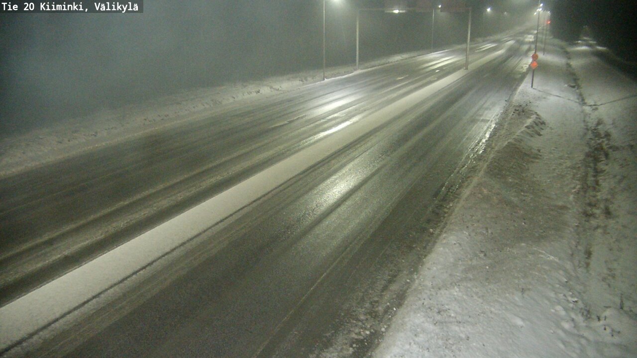 Weather Camera Image Väg 20 Uleåborg Kiiminki, Välikylä, Oulu, Pohjois-Pohjanmaa