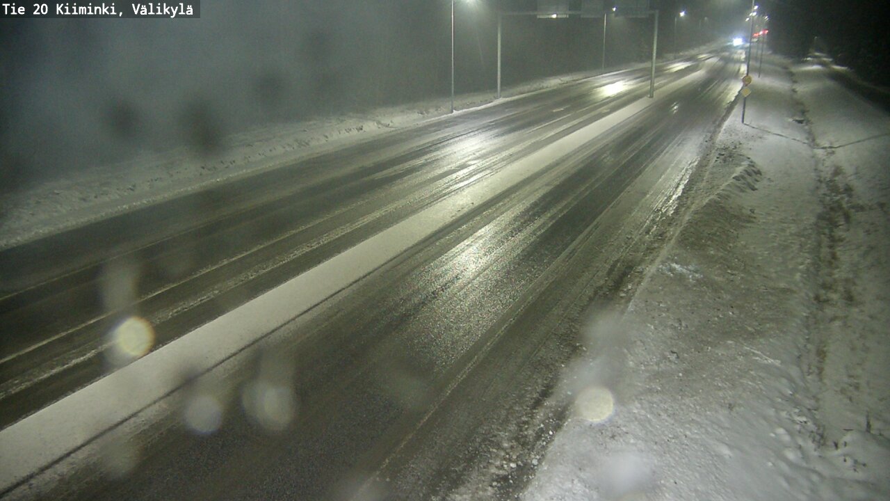 Weather Camera Image Väg 20 Uleåborg Kiiminki, Välikylä, Oulu, Pohjois-Pohjanmaa