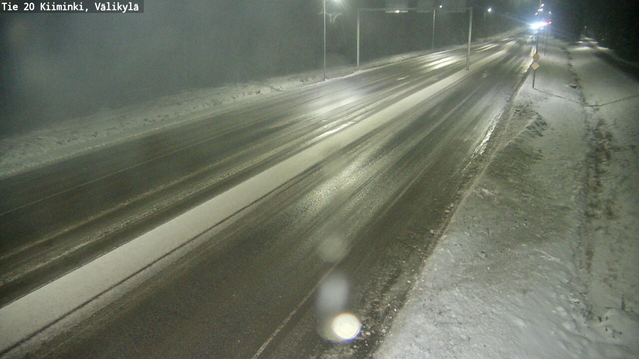 Weather Camera Image Väg 20 Uleåborg Kiiminki, Välikylä, Oulu, Pohjois-Pohjanmaa