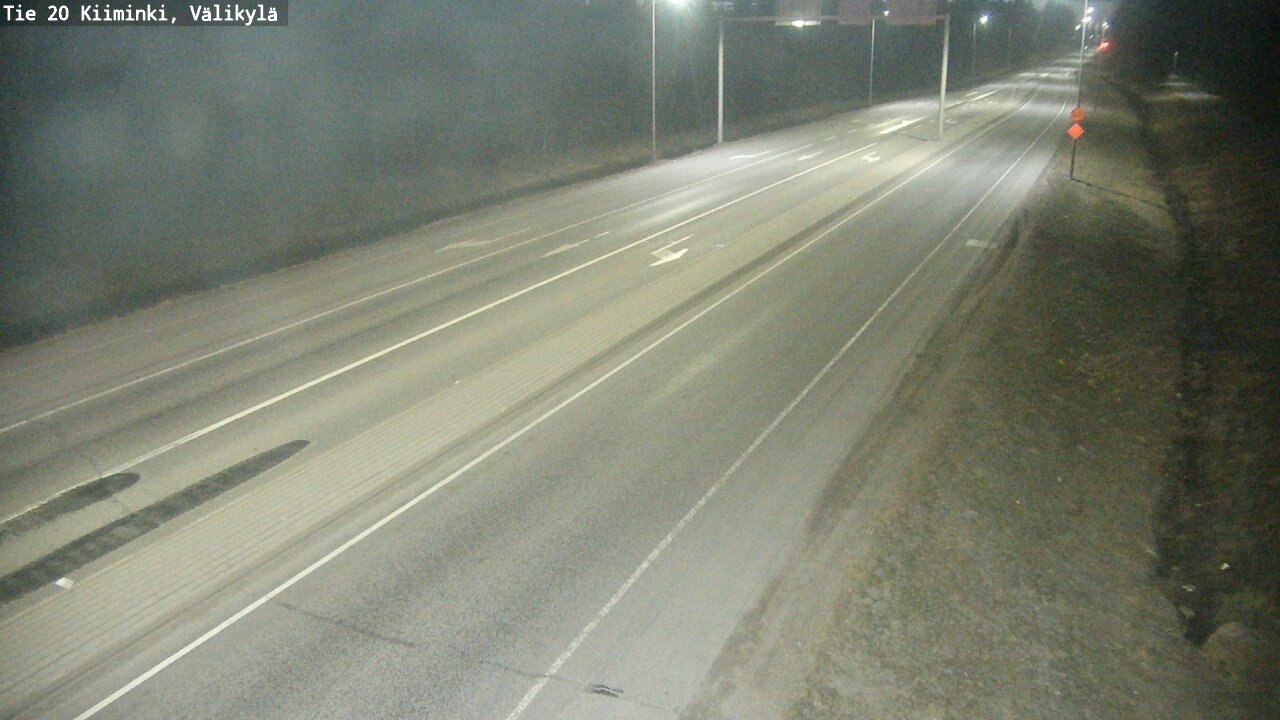 Weather Camera Image Road 20 Oulu Kiiminki, Välikylä, Oulu, Pohjois-Pohjanmaa