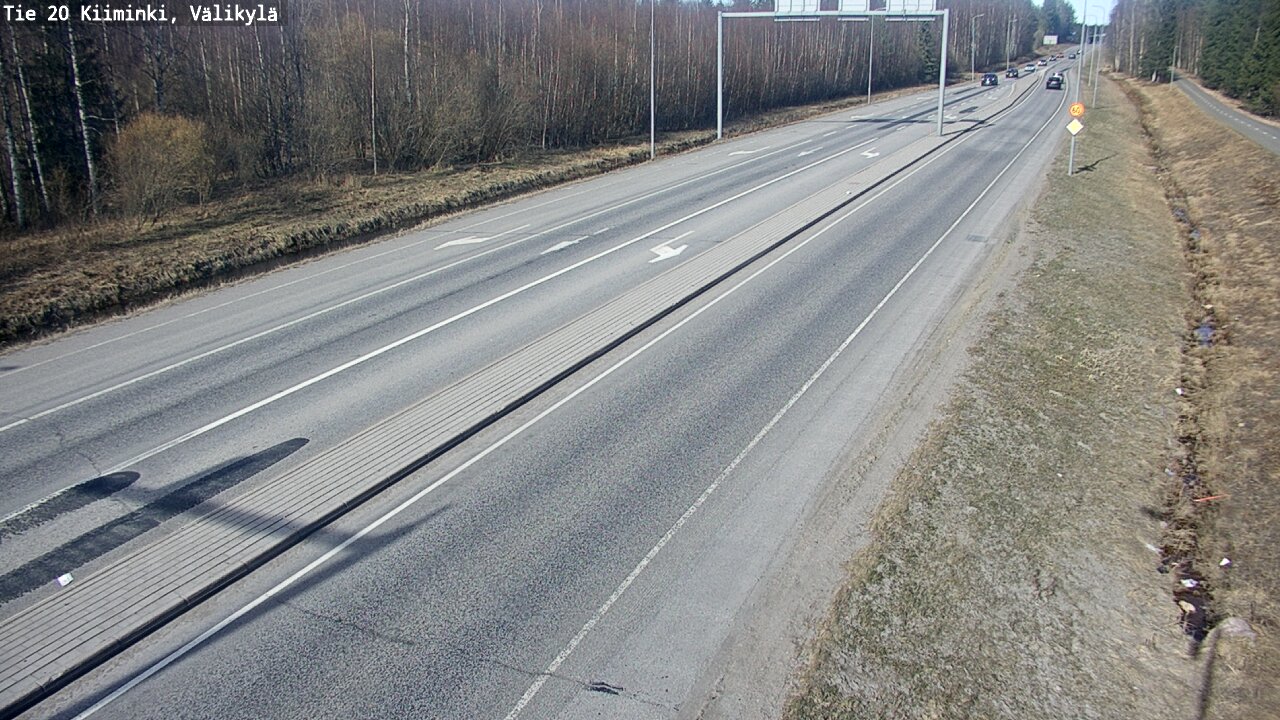 Weather Camera Image Road 20 Oulu Kiiminki, Välikylä, Oulu, Pohjois-Pohjanmaa