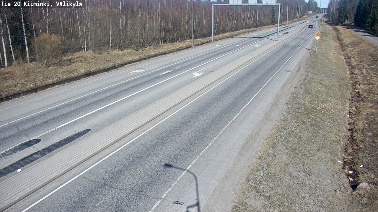 Weather Camera Image Road 20 Oulu Kiiminki, Välikylä, Oulu, Pohjois-Pohjanmaa