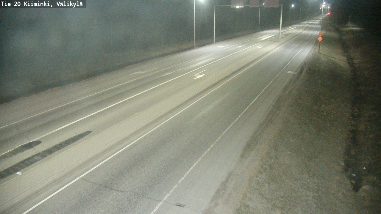 Weather Camera Image Road 20 Oulu Kiiminki, Välikylä, Oulu, Pohjois-Pohjanmaa