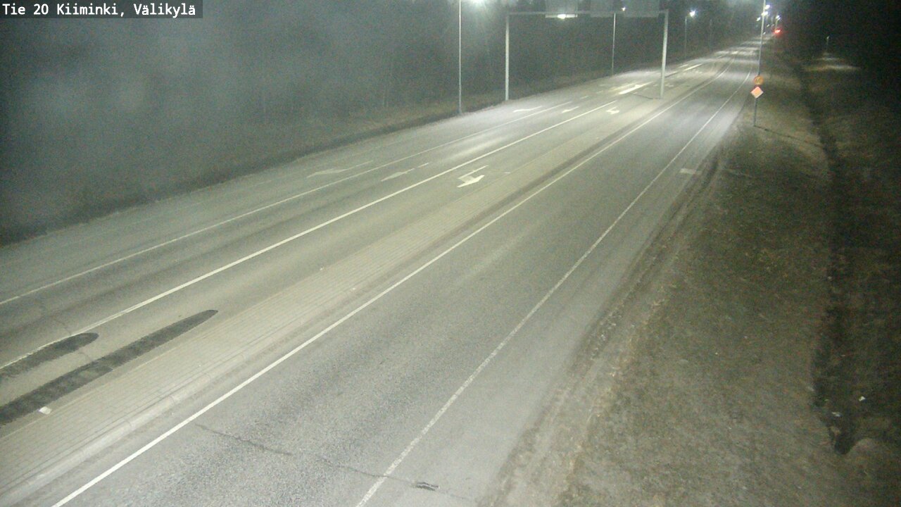 Weather Camera Image Road 20 Oulu Kiiminki, Välikylä, Oulu, Pohjois-Pohjanmaa