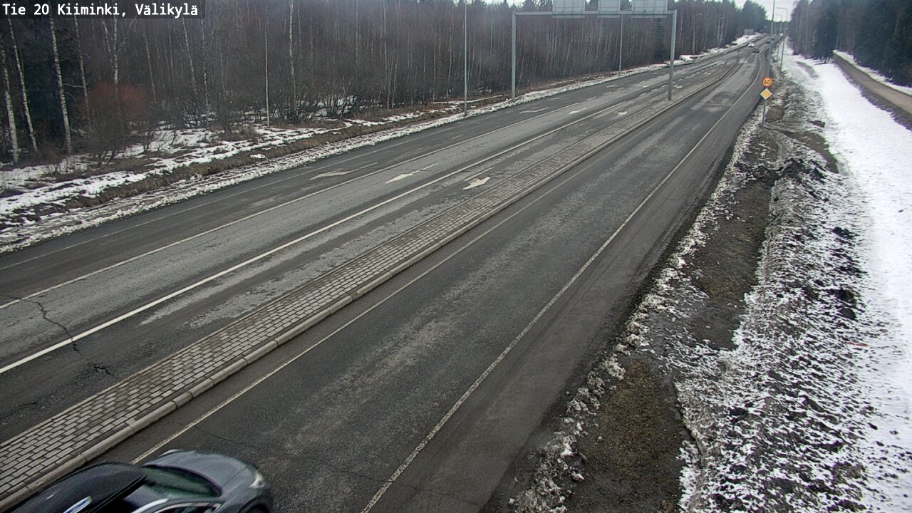 Weather Camera Image Väg 20 Uleåborg Kiiminki, Välikylä, Oulu, Pohjois-Pohjanmaa