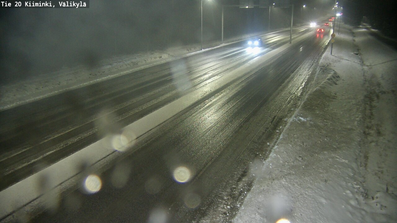 Weather Camera Image Väg 20 Uleåborg Kiiminki, Välikylä, Oulu, Pohjois-Pohjanmaa