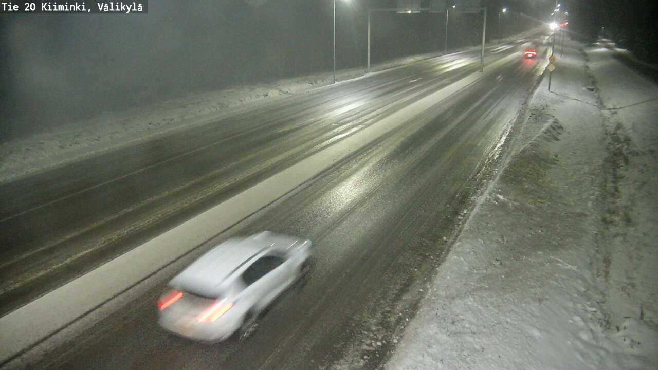 Weather Camera Image Väg 20 Uleåborg Kiiminki, Välikylä, Oulu, Pohjois-Pohjanmaa