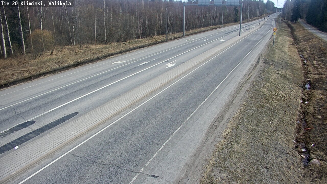 Weather Camera Image Road 20 Oulu Kiiminki, Välikylä, Oulu, Pohjois-Pohjanmaa