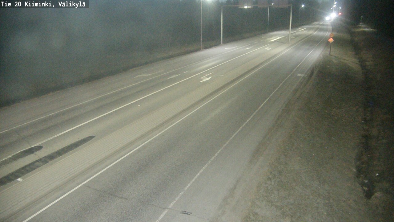 Weather Camera Image Road 20 Oulu Kiiminki, Välikylä, Oulu, Pohjois-Pohjanmaa