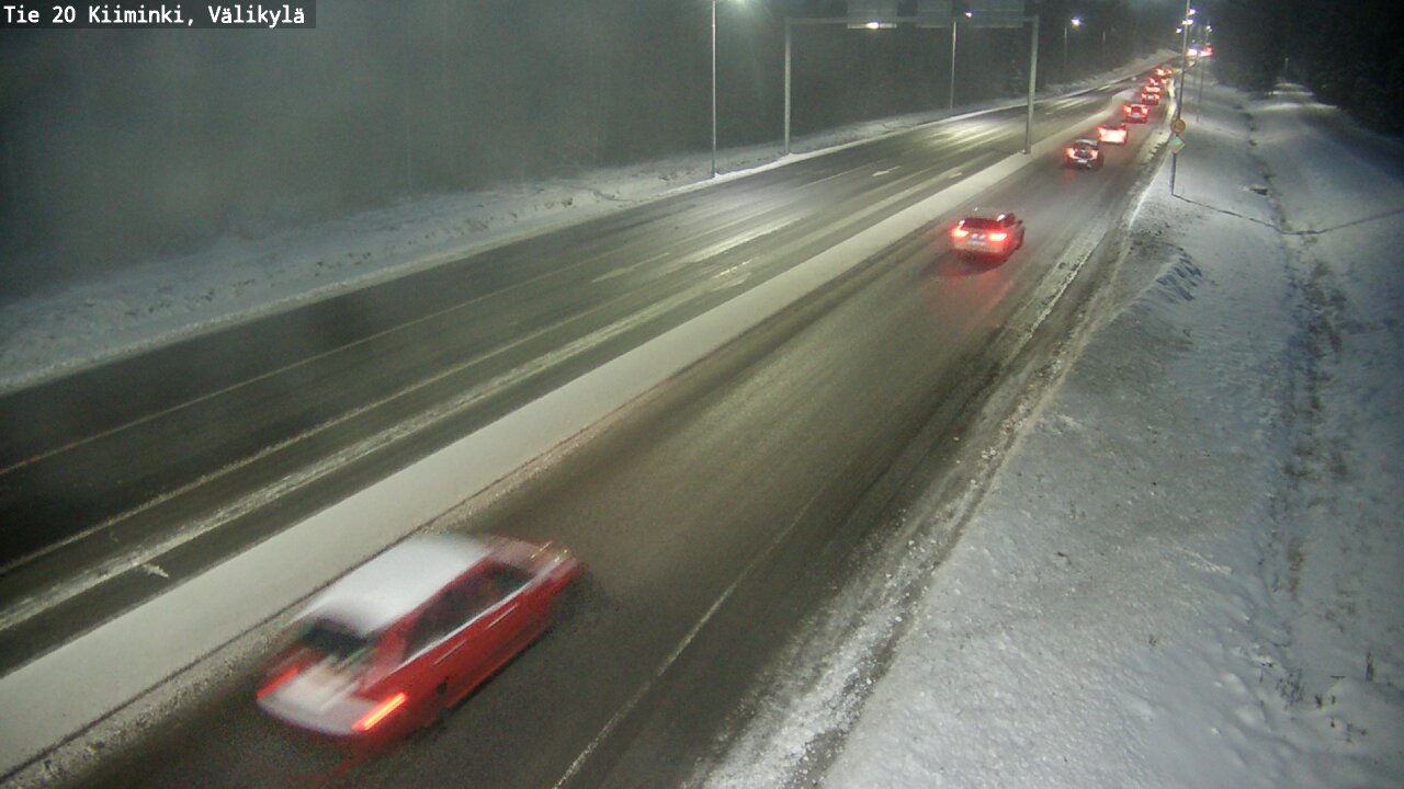 Weather Camera Image Väg 20 Uleåborg Kiiminki, Välikylä, Oulu, Pohjois-Pohjanmaa