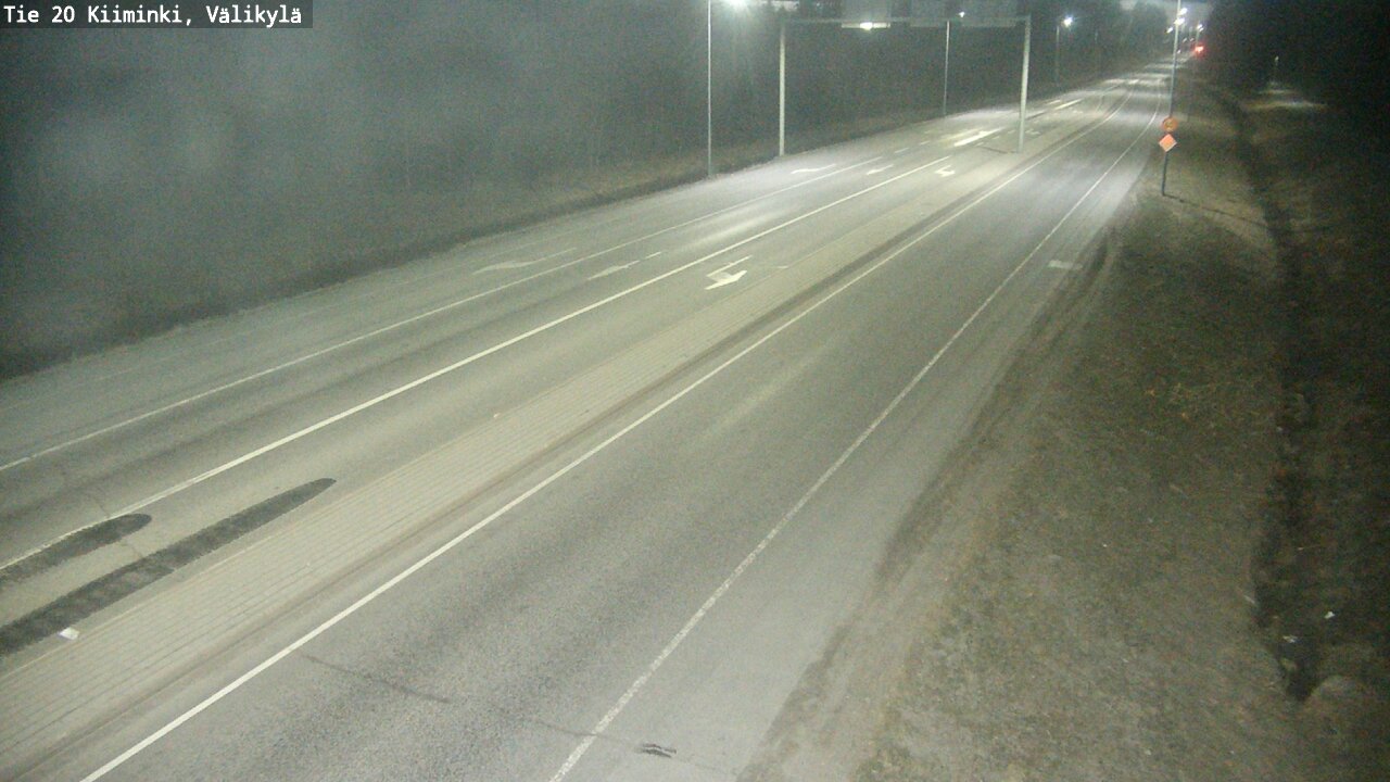 Weather Camera Image Road 20 Oulu Kiiminki, Välikylä, Oulu, Pohjois-Pohjanmaa