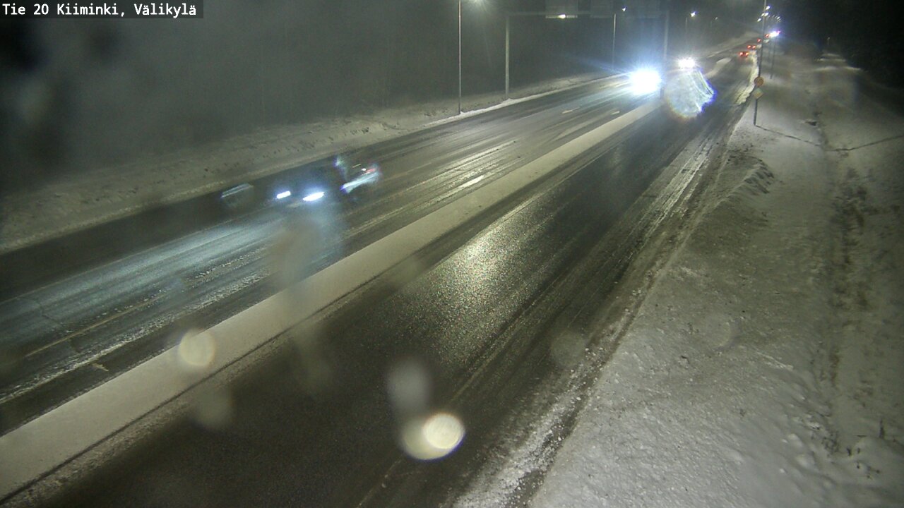 Weather Camera Image Väg 20 Uleåborg Kiiminki, Välikylä, Oulu, Pohjois-Pohjanmaa