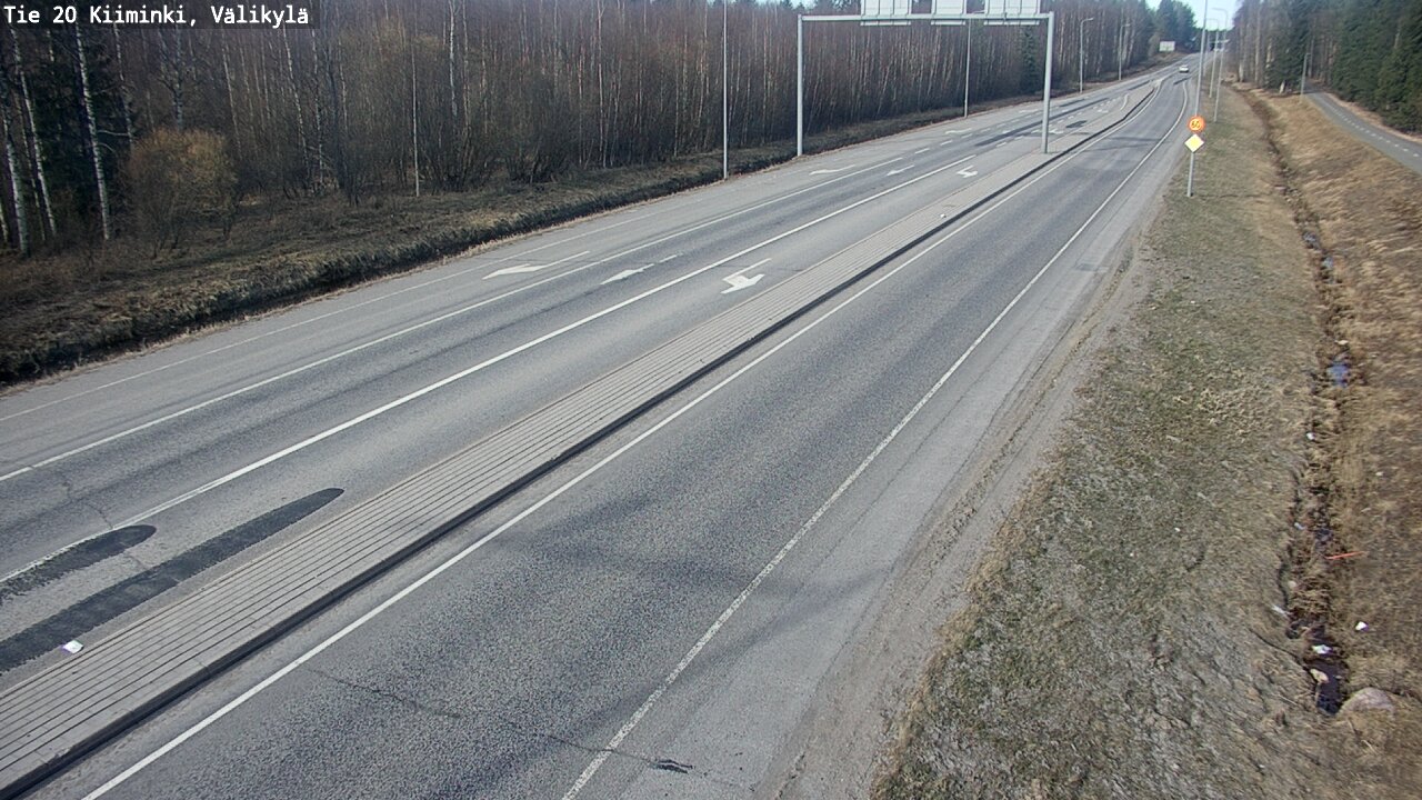 Weather Camera Image Road 20 Oulu Kiiminki, Välikylä, Oulu, Pohjois-Pohjanmaa