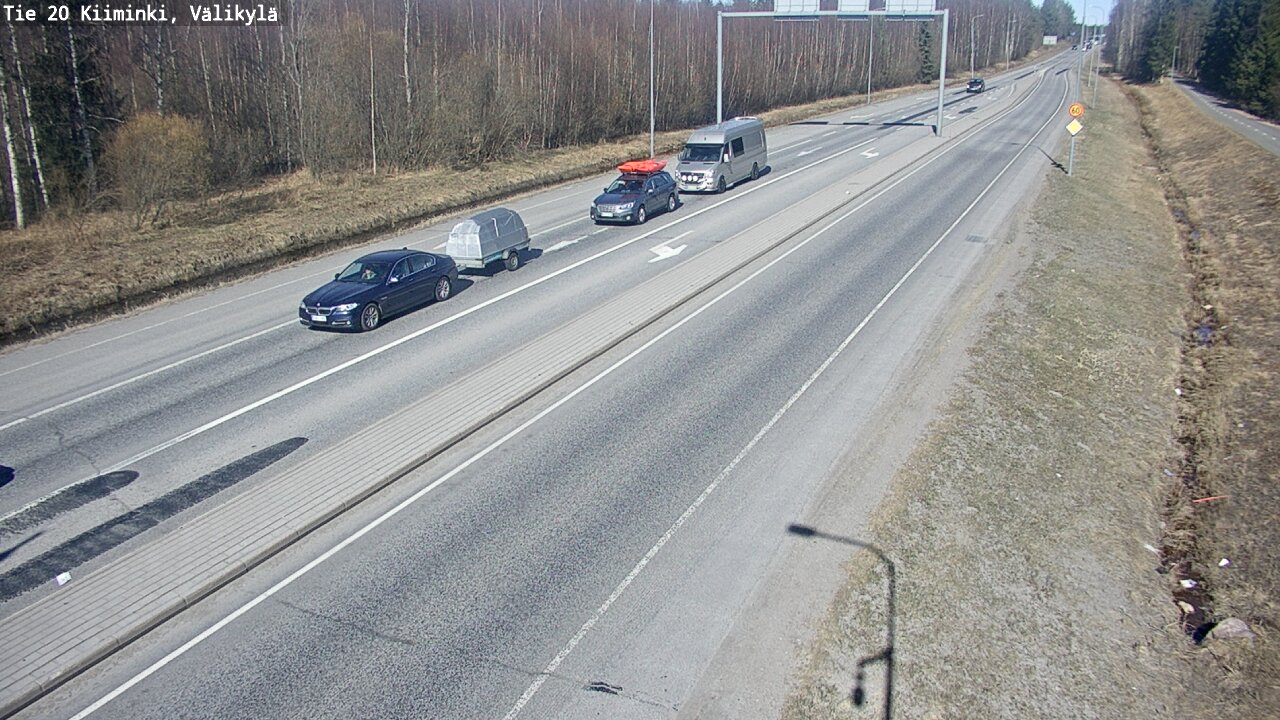 Weather Camera Image Road 20 Oulu Kiiminki, Välikylä, Oulu, Pohjois-Pohjanmaa