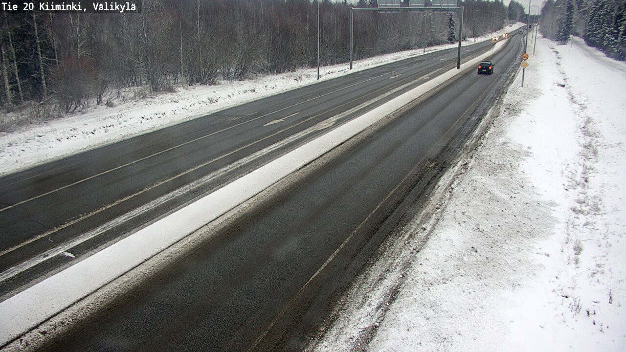 Weather Camera Image Väg 20 Uleåborg Kiiminki, Välikylä, Oulu, Pohjois-Pohjanmaa