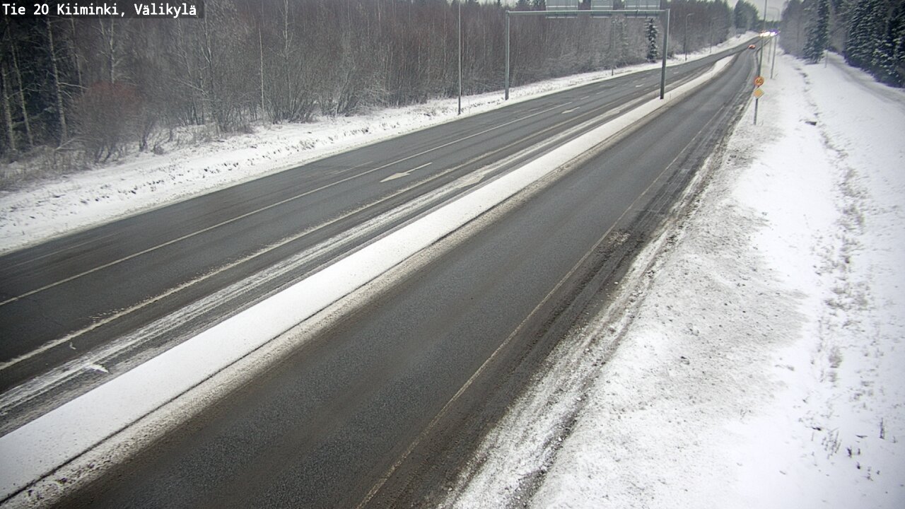 Weather Camera Image Väg 20 Uleåborg Kiiminki, Välikylä, Oulu, Pohjois-Pohjanmaa