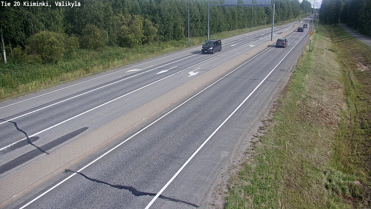 Weather Camera Image Road 20 Oulu Kiiminki, Välikylä, Oulu, Pohjois-Pohjanmaa