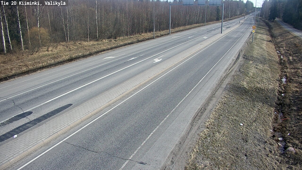 Weather Camera Image Road 20 Oulu Kiiminki, Välikylä, Oulu, Pohjois-Pohjanmaa