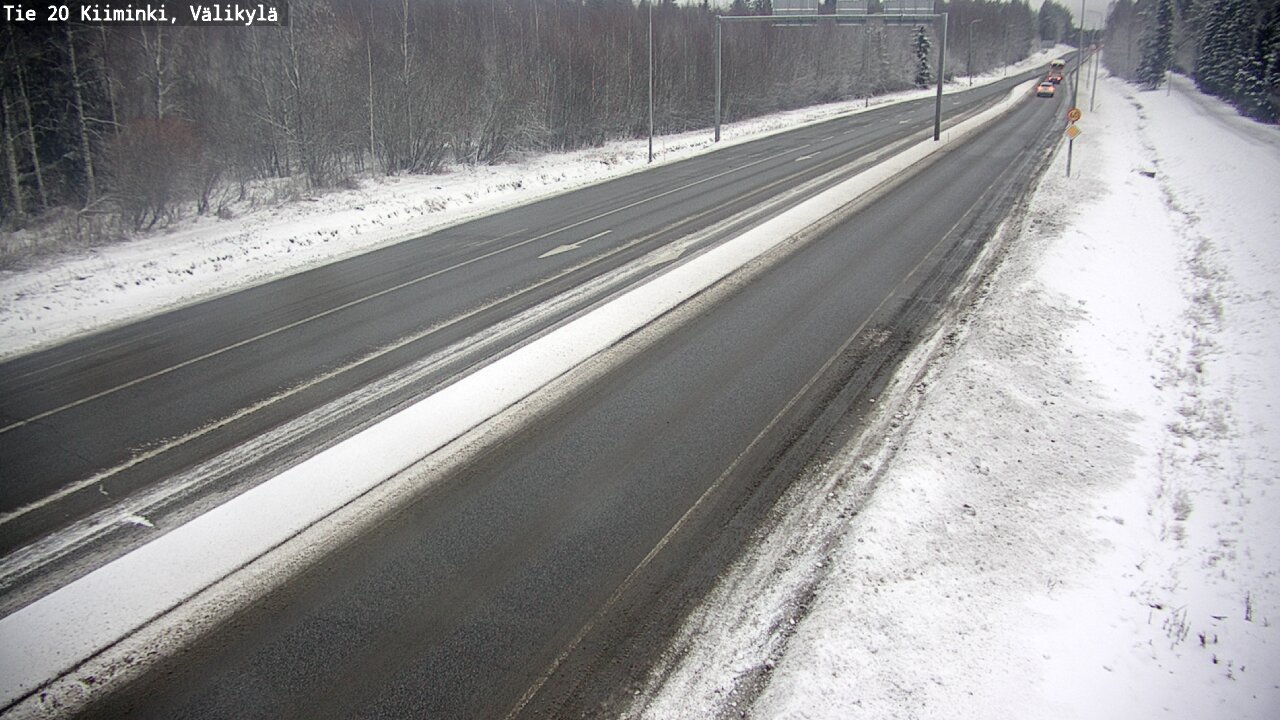 Weather Camera Image Väg 20 Uleåborg Kiiminki, Välikylä, Oulu, Pohjois-Pohjanmaa