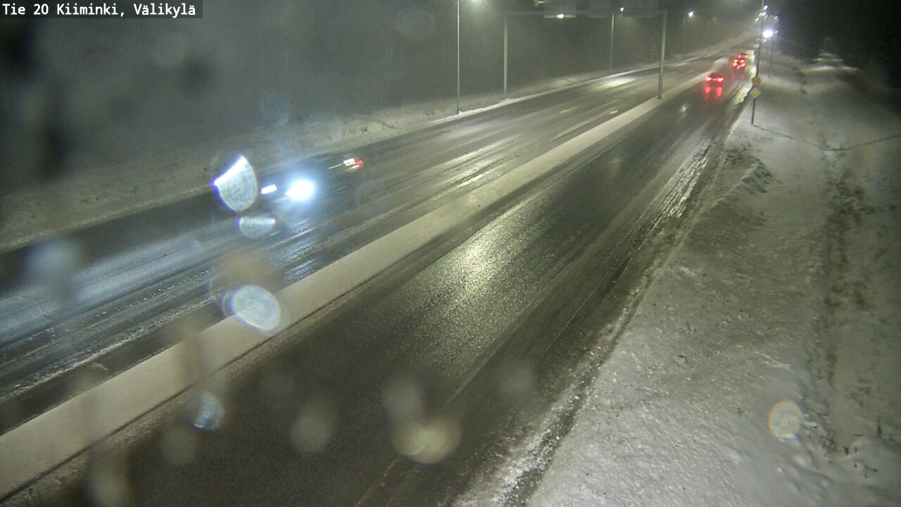 Weather Camera Image Väg 20 Uleåborg Kiiminki, Välikylä, Oulu, Pohjois-Pohjanmaa