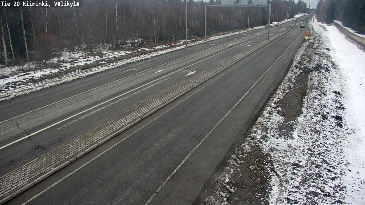 Weather Camera Image Väg 20 Uleåborg Kiiminki, Välikylä, Oulu, Pohjois-Pohjanmaa